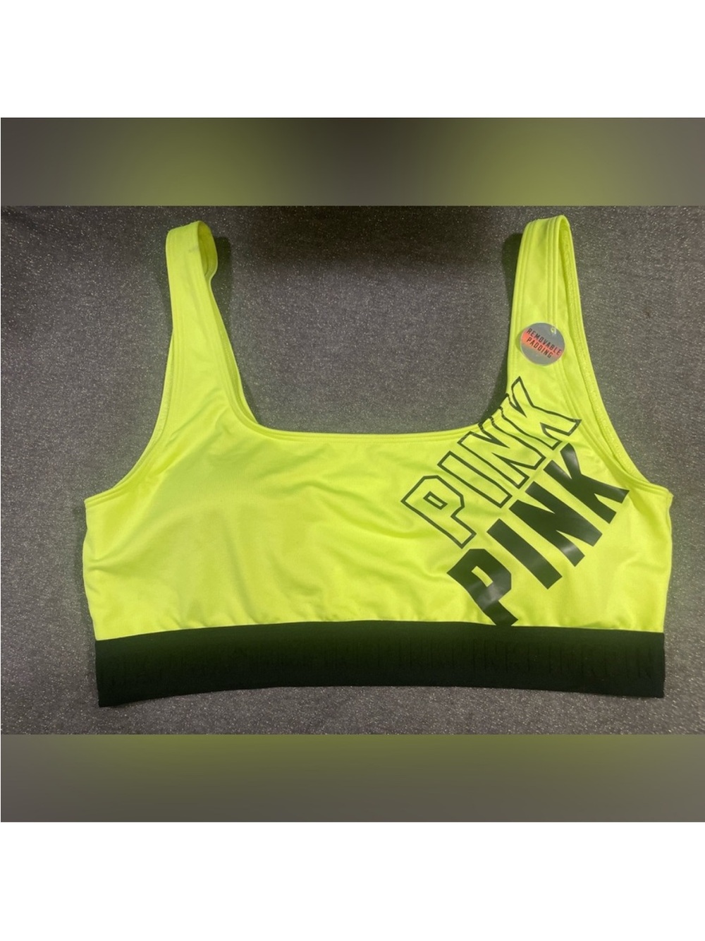 NWOT PINK Victoria's Secret ULTIMATE Sports Bra in Neon Green size L